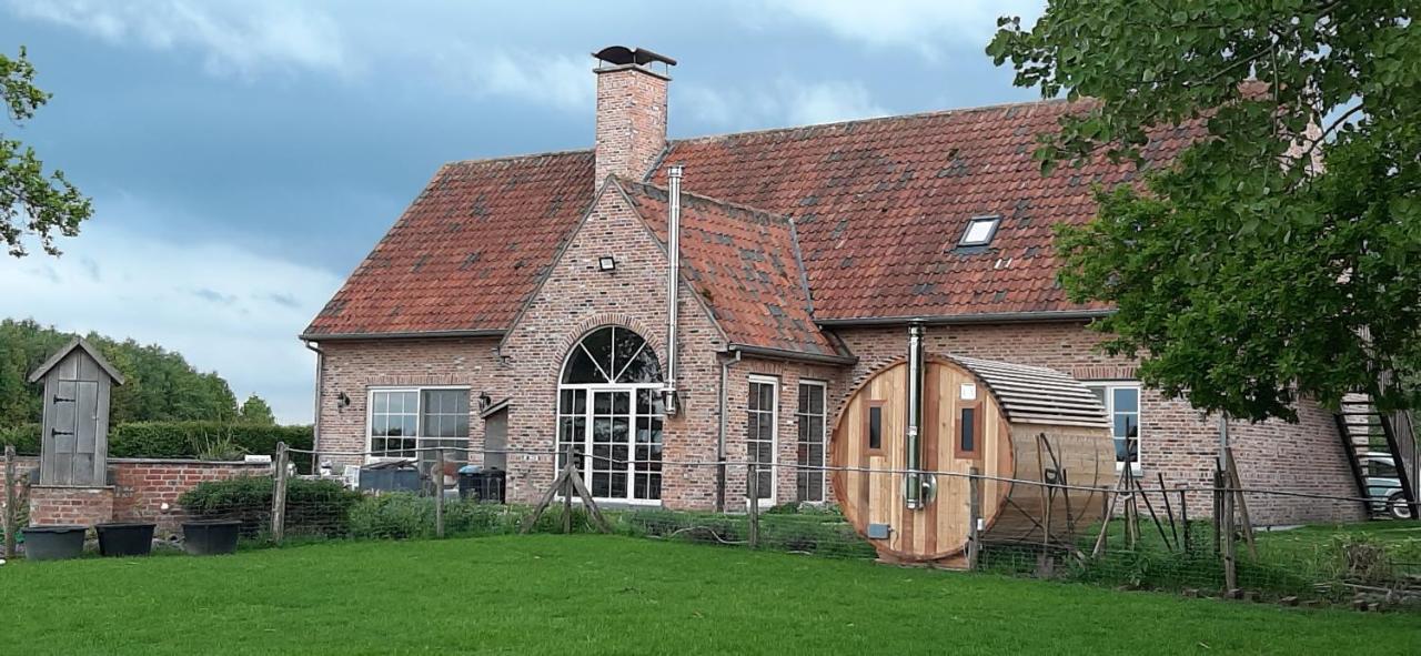 B & B Victors Hof, Met Zwemvijver In Landelijke Setting Lievegem Exteriér fotografie